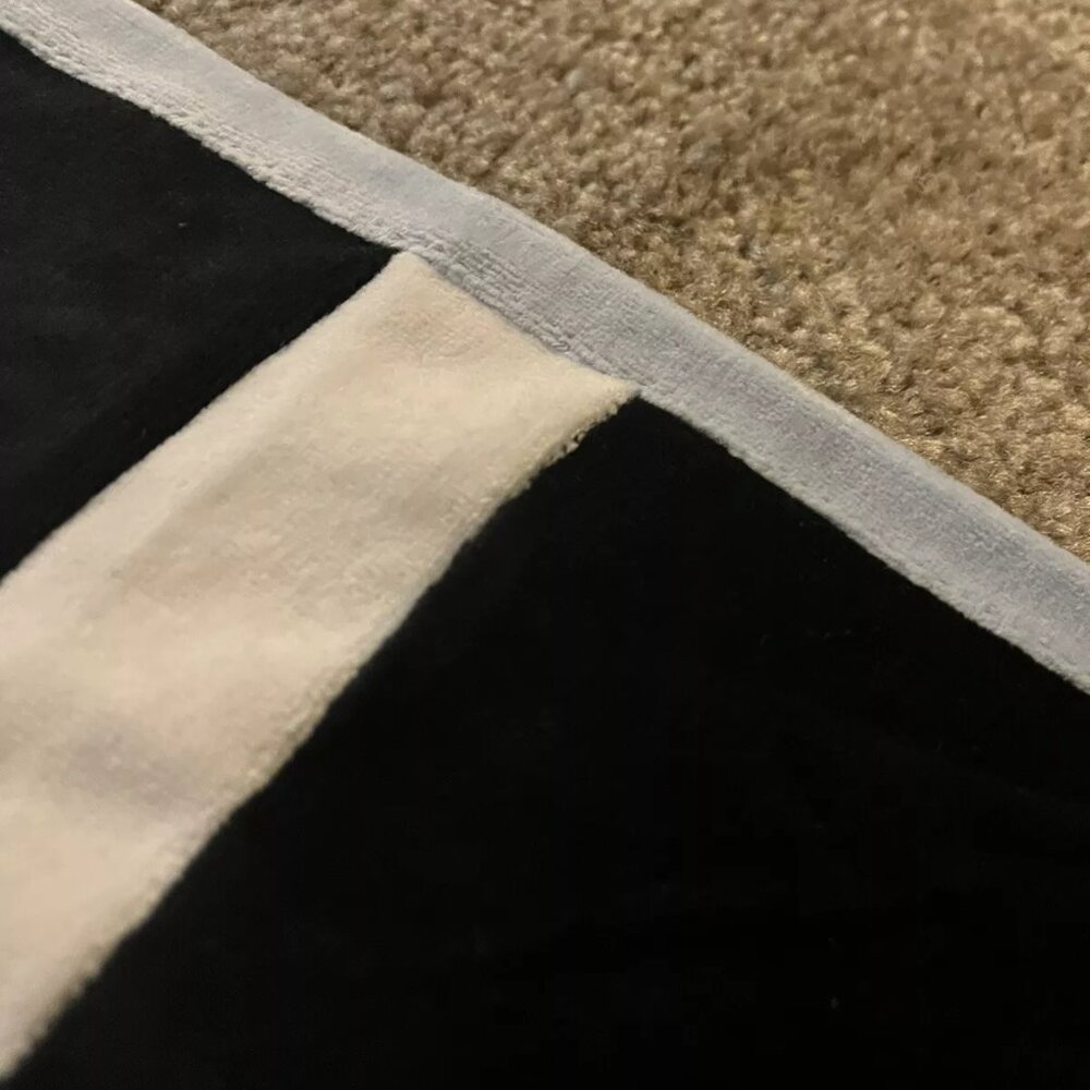 Fila Men's Velour Sweatsuit Tracksuit Black Velvet Set Size 2XL NWT - Picture 12 of 13